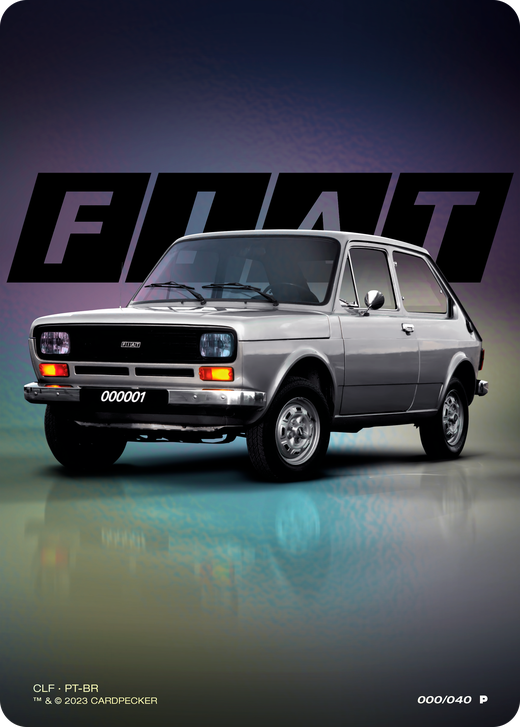 Carta promocional Fiat 127, edição foil